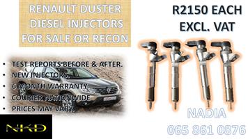 DIESEL INJECTORS FOR SALE FOR RENAULT DUSTER - GUARENTEED