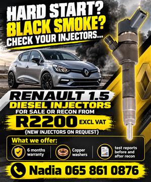 RENAULT 1.5 DIESEL INJECTORS FOR SALE - AND TEST 