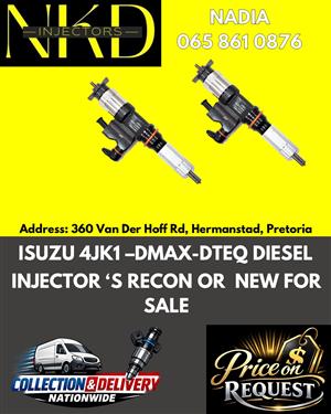ISUZU 4JK1-DMAX-DTEQ DIESEL INJECTORS NEW & RECONDITIONED
