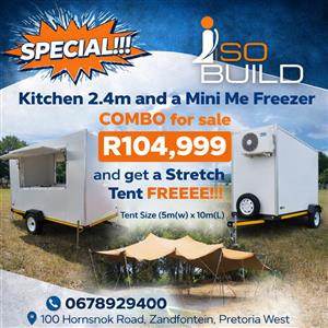 Special Combo on a 2.4m Kitchen and Mini Me Freezer