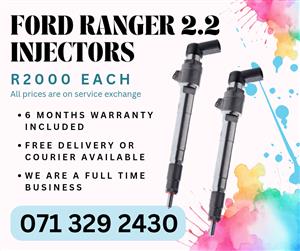 FORD RANGER 2.2 INJECTORS FOR SALE WITH WARRANTY ON