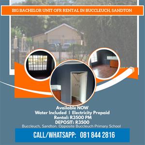 Bachelor Unit for Rental in Buccleuch, Sandton