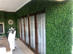 Artificial Grass and Flowers