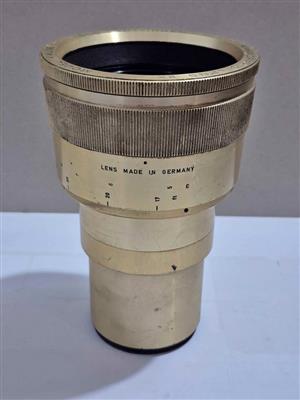 Vintage Isco-Göttingen anamorphic projection lens, specifically model KA298