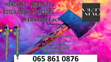 MERCEDES VITO DIESEL INJECTORS FOR SALE OR RECON