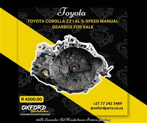 Toyota Corolla ZZ 1.6 5-Speed Manual Gearbox for sale used