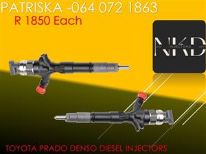 AFFORDABLE TOYOTA PRADO DIESEL INJECTORS FOR SALE
