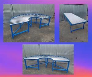 Gravity roller conveyors, we manufacture to specifications, any width, any lengt