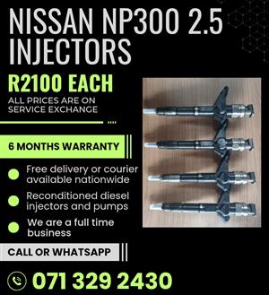NISSAN NP300 2.5 INJECTORS FOR SALE WITH WARRANTY 