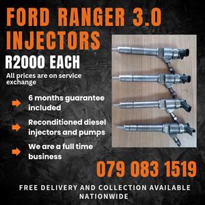 FORD RANGER 3.0 INJECTORS FOR SALE WITH WARRANTY INCLUDED IN 