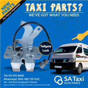 NEW Tailgate Lock suitable for Nissan Impendulo - SA Taxi Auto Parts quality new spares