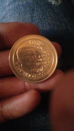 Nelson Mandela 1-10th once-gold 1993