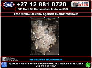 2005 Nissan Almera 1.8 used engine for sale