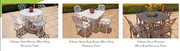 Cast Aluminium Garden Furniture on promotion for the month of October 2021 at 15