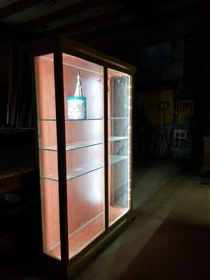 Custom made all brown Kiaat Cabinet