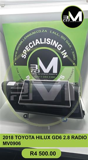 2018 TOYOTA HILUX GD6 2.8 RADIO - MV0906