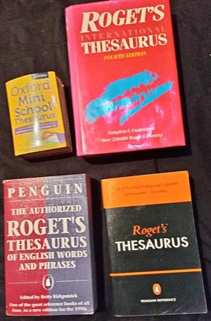 Thesaurus Books x 4