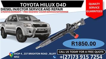 Toyota Hilux 2.5L Diesel Injectors 