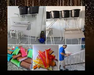 Make Milkshake lollies, fruit juice and 200ml lollies,