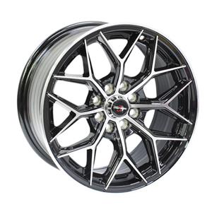 15″ Racing Hart Venom 4/100 & 4/108 Silver with Black Machine Lip Alloy Wheels