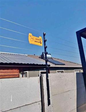 Electric fence wall top