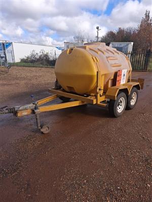 USED 2011 BRINTO ENGINEERING 2500L DIESEL TANKER TRAILER FOR SALE 