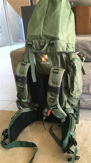 HIKING PACK. K-WAY ADVENTURE 60+10 L HIKING PACK, ONLY USED ONCE. 