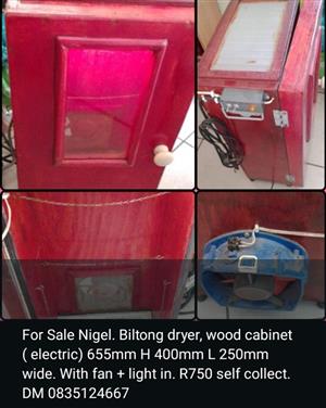 Biltong dryer, electric