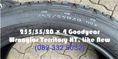 255/55/20 Goodyear Wranglar Territory HT. 