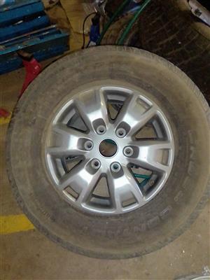 16inch Ford Ranger mag with used tyre 