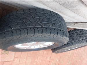 Ford t6 2016 macs and tyers for sale. For a bakkie.  Excellent condition 