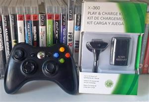 Xbox 360 Wireless Original Controller Plus Charger