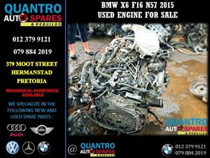 BMW X6 F16 N57 2015 Used Engine 