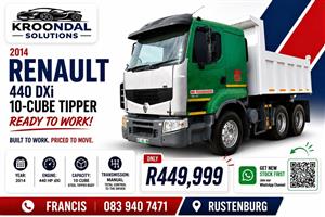 2014 Renault 440 DXi tipper truck - 10 cube