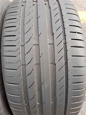 2 X 245/40/18 Continental runflat tyres for a mercedes & BMW with sufficient threads