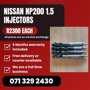 NISSAN NP200 1.5 DIESEL INJECTORS FOR SALE WITH WARRANTY