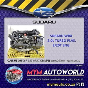 SUBARU WRX 2.0L TURBO PLASTIC USED IMPORTED ENGINE