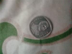Selling a 5 rand mandela coin year 2000