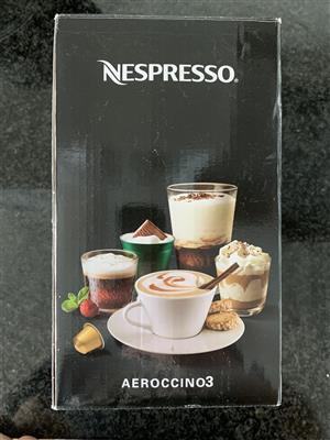 Brand new Nespresso Aeroccino 3 Black