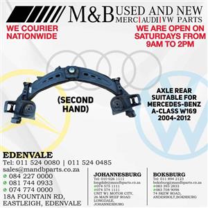 Axle Rear (Second Hand) Suitable for Mercedes-Benz A-Class W[hidden information]  Part Number: A169 352 00