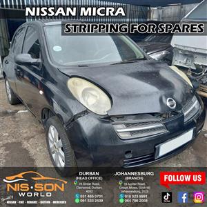 Nissan Micra stripping for spares
