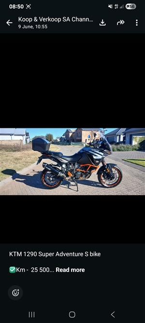 KTM 1290 S FOR SALE WITH FULL SERVICE HISTORY 