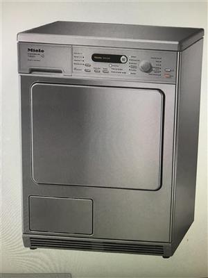 Miele stainless steel tumble dryer modelT8828C Excellent condition.
