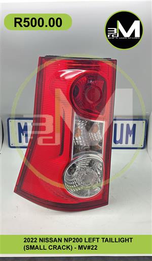 2022 NISSAN NP200 LEFT TAILLIGHT (SMALL CRACK) - MV#22  SOLD INDIVIDUALLY 