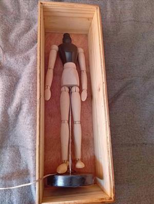 Mannequin lamp for sale In storage box