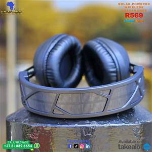 Wireless Bluetooth Headphones with solar panel