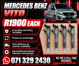 MERCEDES BENZ VITO INJECTORS FOR SALE WITH WARRANTY 