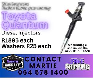 Toyota Quantum diesel injectors for sale