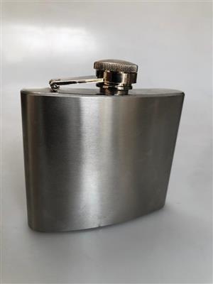 Stainless Steel 5 Oz Hip Flask - ideal for taking on a hike or to the local sports game!