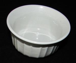 CorningWare French White Stoneware 115ml Ribbed Porcelain Bowl